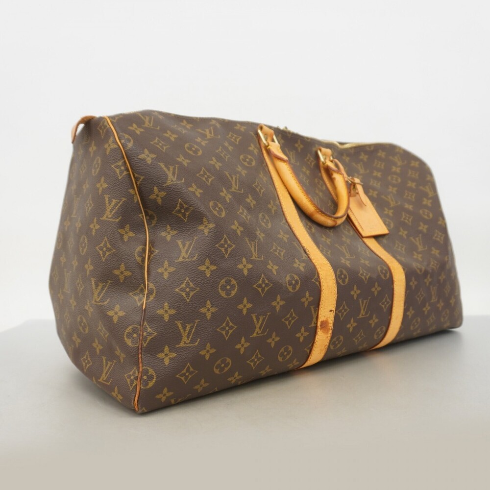 LOUIS VUITTON Brown Monogram Keepall 55 Boston Bag - Picture 2 of 16